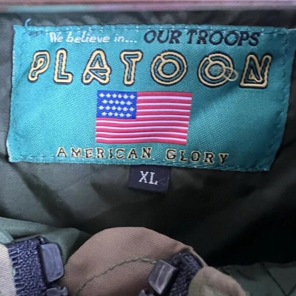 platoon vintage 80s woodland camo jacket size XL - Picture 4 of 5